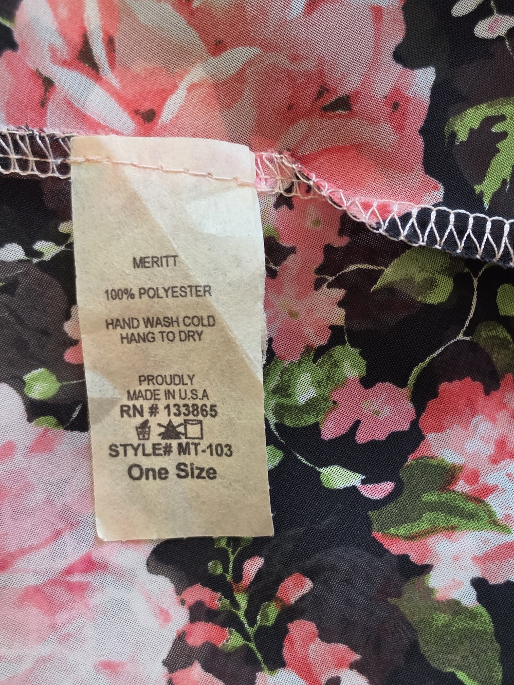 Floral Open-Front Cardigan Shrug - Black with Pink Roses - Picture 9 of 9